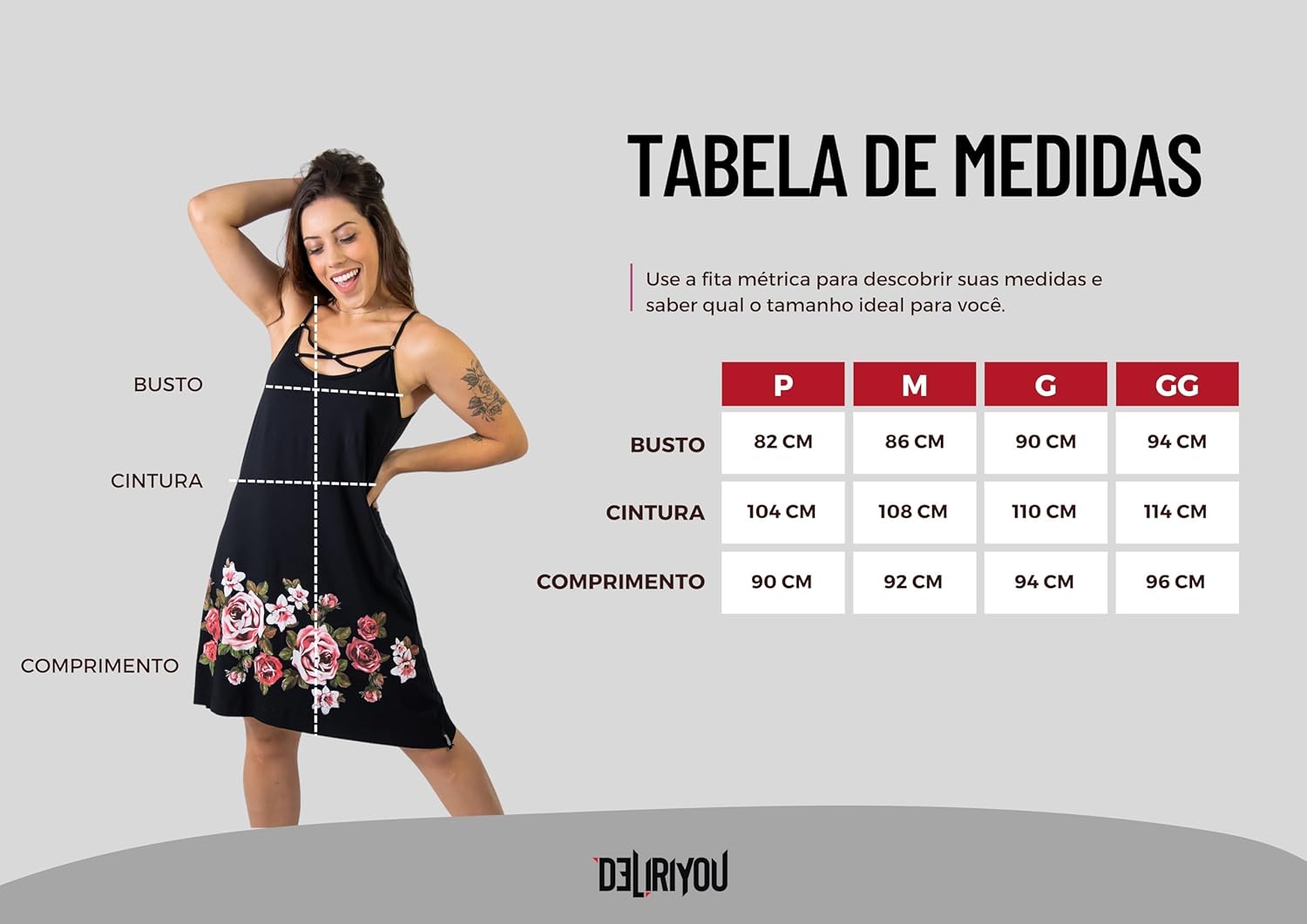 Vestido Feminino Floral Casual Alça Fina Decote